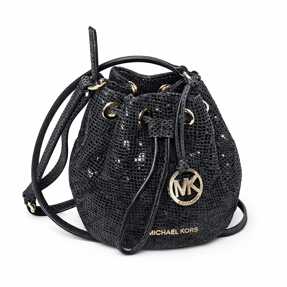 Michael Kors Black Drawstring Bag